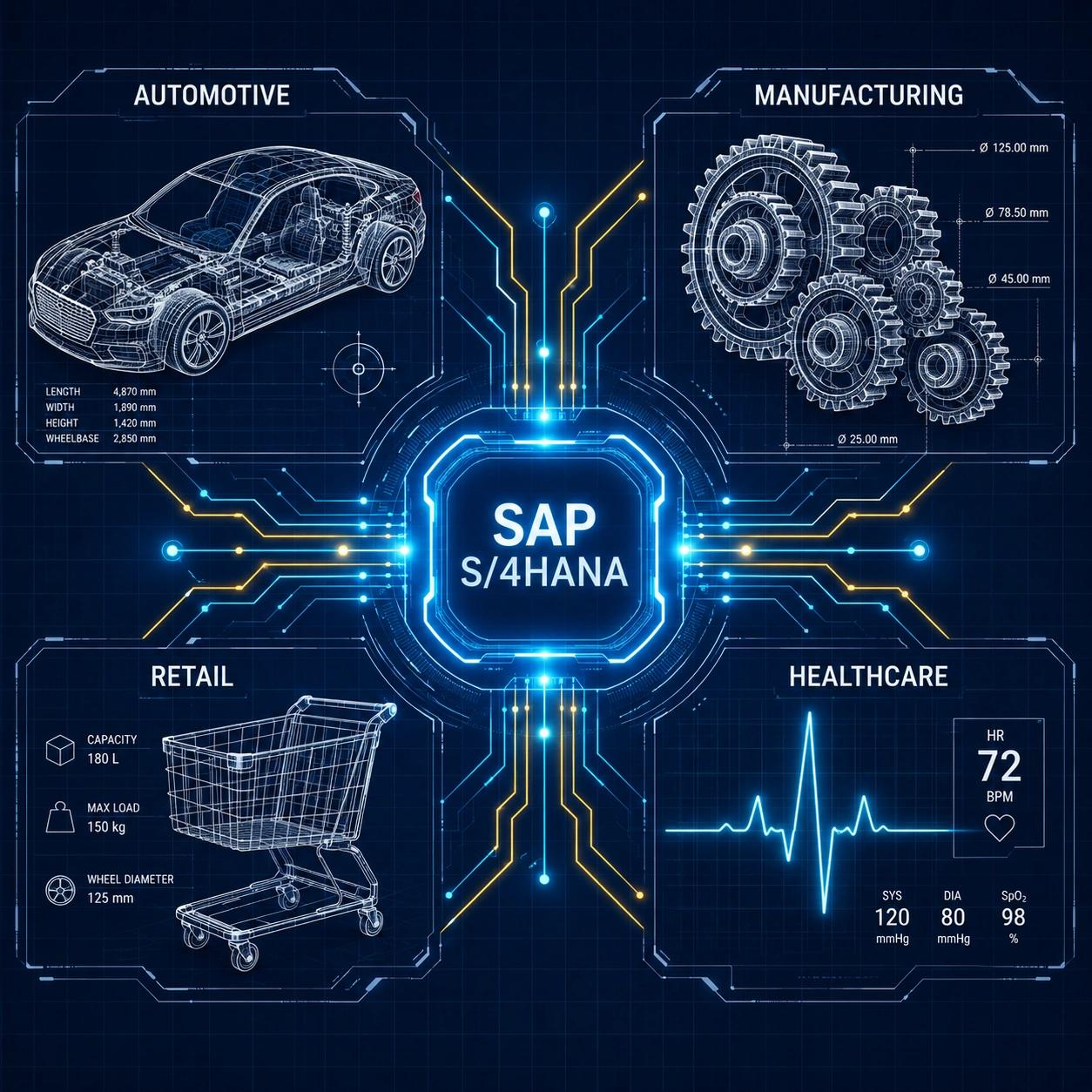SAP industry operating model with global industry nodes